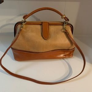 Like New! T. Cappelli Two-tone leather bag with shoulder strap